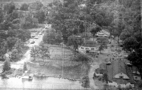 Lake Lansing Amusement Park - Lake Lansing Aerial Pre 1974 From Ron Gross